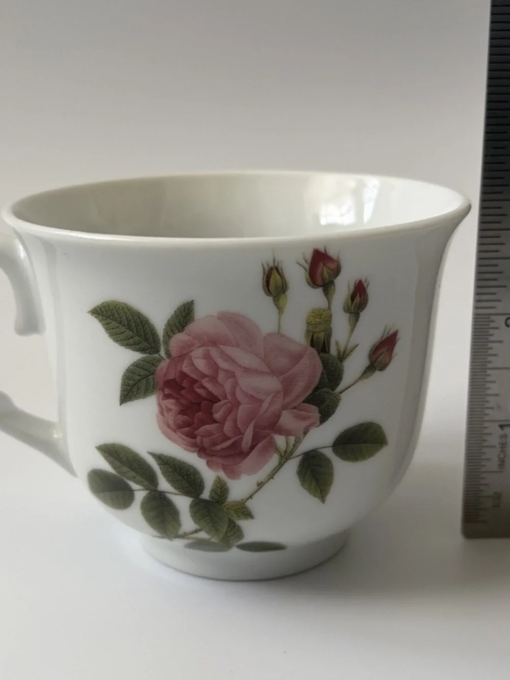Kent Pottery - Pink & Green Floral China Tea Cup & Saucer Set - Proverbs 3:5-6